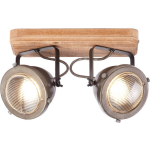 Brilliant Leuchten Carmen Wood Plafondlamp - Bruin