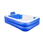 Huismerk Premium Familiezwembad Met Hoofdsteun - 200 x 150 x 50 cm - Blauw