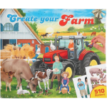 Depesche stickerboek Create your Farm junior 25 x 30 cm papier