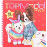 TOPModel kleurboek Doggy junior 22 x 21 cm karton rood 4 delig