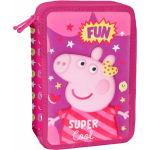 Peppa Pig etui junior 15 x 21 x 5 cm polyester 31 delig - Roze