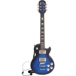 Bontempi draadloze elektrische gitaar junior/zwart 3 delig - Blauw