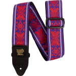 Ernie Ball Classic Jacquard Strap 5330 Royal Flush Red gitaarband