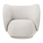 Ferm Living Rico Boucle Fauteuil - Wit
