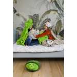 Cozy Noxxiez deken Schildpad junior 130 x 100 cm fleece - Groen