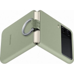 Samsung Galaxy Z Flip 3 Siliconen Back Cover Ring - Verde