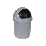 Curver - Roll Bullet Bin 10l Zilver/antraciet - Grijs