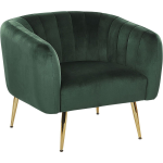 Beliani Laconia Fauteuil Fluweel 62 X 85 Cm - Verde