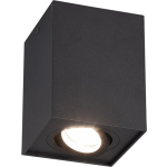 BES LED Led Plafondspot - Trion Bisqy - Gu10 Fitting - 1-lichts - Vierkant - Mat - Aluminium - Zwart