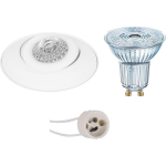 Osram - Led Spot Set - Parathom Par16 940 36d - Pragmi Nivas Pro - Gu10 Fitting - Dimbaar - Inbouw Rond - Mat - 3.7w - Wit