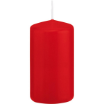 Trend Candles 1x Rode Cilinderkaars/stompkaars 6 X 12 Cm 40 Branduren - Geurloze Kaarsen - Woondecoraties - Rood