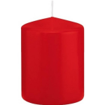 Trend Candles 1x Rode Cilinderkaars/stompkaars 6 X 8 Cm 29 Branduren - Geurloze Kaarsen - Woondecoraties - Rood