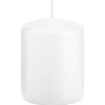 Trend Candles 1xte Cilinderkaars/stompkaars 6 X 8 Cm 29 Branduren - Geurloze Kaarsen - Woondecoraties - Wit