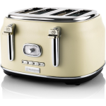 Westinghouse Retro Broodrooster - 4 Slice Toaster - - Wit