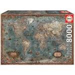8000 Wereldkaart Histori