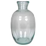 Eco Bloemenvaas/vazen Van Glas Met Diameter 18 Cm En Hoogte 29.5 Cm - Voor Binnen Gebruik