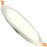 BES LED Led Downlight Slim - Facto - Inbouw Rond 20w - Natuurlijk 4000k - Rvs - Ø223mm - Wit