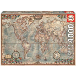 Puzzle 4000 Stukjes - Wereldkaart