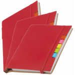 Pakket Van 3x Stuks Schoolschriften/notitieboeken A5 Gelinieerd Inclusief Pen - Rood