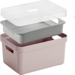 Sunware Sigma Home Set - Box 13l + Tray + Deksel - 35,2 X 25,3 X 18,3 Cm - - Roze