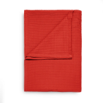 Heckett & Lane Wafel Bedsprei Plaid - Fiery Red 240x260cm - Rood