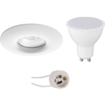 BES LED Led Spot Set - Pragmi Luno Pro - Waterdicht Ip65 - Gu10 Fitting - Dimbaar - Inbouw Rond - Mat - 6w - Natuurlijk - Wit