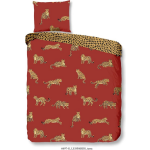 Good Morning Leopards Dekbedovertrek - 1-persoons (140x200/220 Cm + 1 Sloop) - Katoen - Terra - Bruin