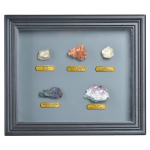 Esschert Design Mineralen Ingelijst 32 X 27,5 Cm Hout, Glas
