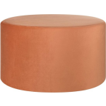 Beliani Millen Poef Fluweel 61 X 61 Cm - Oranje