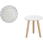 Bijzettafel Rond Hout/naturel 30 X 30 Cm - Home Deco Meubels En Tafels - Wit