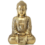 Zittend Boeddha Beeld 70 Cm - Woondecoratie/woonaccessoires - Decoratiebeelden - Boeddhabeelden Voor In Huis - Goud