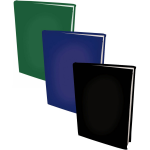 Benza Assortiment Rekbare Boekenkaften - Zwart, Donker En Groen - 3 Stuks - Blauw