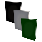 Benza Assortiment Rekbare Boekenkaften - Zwart, En Groen - 3 Stuks - Grijs