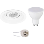 BES LED Led Spot Set - Pragmi Domy Pro - Gu10 Fitting - Dimbaar - Inbouw Rond - Mat - 6w - Natuurlijk 4200k - Verdiept - - Wit