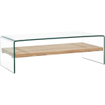 Vidaxl Salontafel 98x45x31 Cm Gehard Glas Transparant