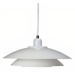 Dyberg Larsen Hanglamp Kaje 60w E27 40 X 21 Cm Staal - Wit