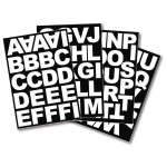 Rayher Hobby Alfabet Blokletters Stickers 5 Cm - Beige