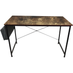 4livingz Retro Industrieel Bureau 120x60x75 Cm -/bruin - Zwart