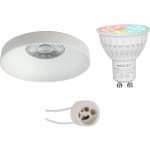 Mi-light - Led Spot Set Gu10 - Smart Led - Wifi Led - Slimme Led - 4w - Rgb+cct - Aanpasbare Kleur - Dimbaar - Pragmi - Wit