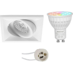 Mi-light - Led Spot Set Gu10 - Smart Led - Wifi Led - Slimme Led - 4w - Rgb+cct - Aanpasbare Kleur - Dimbaar - Pragmi - Wit