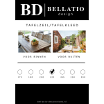 Bellatio Design Tafelzeil/tafelkleed Met Witte Stippen 140 X 220 Cm - Tuintafelkleed - Tafeldecoratie Met Stipjes Print - Grijs