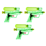 3x Waterpistool/waterpistolen 15 Cm - Groen