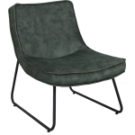 Dimehouse Fauteuil Industrieel Lowen - Velvet - Groen