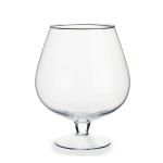 Glazen Wijnglas/decoratie Vaas 19 X 23 Cm - Glazen Transparante Vazen