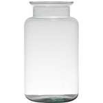Bellatio Design Bloemenvaas Van Gerecycled Glas Met Hoogte 30 Cm En Diameter 17 Cm - Melkbus Vazen