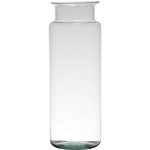 Bellatio Design Bloemenvaas Van Gerecycled Glas Met Hoogte 33 Cm En Diameter 12 Cm - Melkbus Vazen