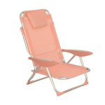 Cstore Innov'axe Clic Clac Des Plages Fauteuil - Aluminium Structuur - Rose Melba - Roze