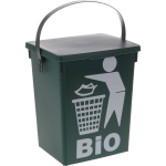 e Vuilnisbak/afvalbak Voor Gft/organisch Afval 5 Liter - Prullenbakken/vuilnisbakken/afvalbakken - Groen