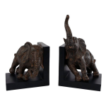 Gifts Amsterdam Sculptuur/boekensteun Elephant 31 Cm Polyresin - Bruin