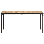 Vidaxl Eettafel 160x80x76 Cm Ruw Mangohout - Marrón